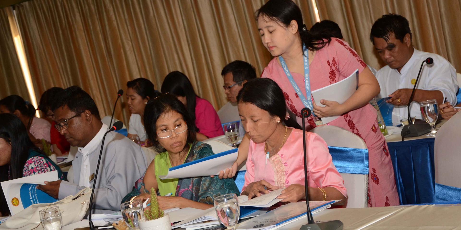 Participants of the final batch of training in Yangon. Photo: UNOPS Participants of the final batch of training in Yangon. Photo: UNOPS