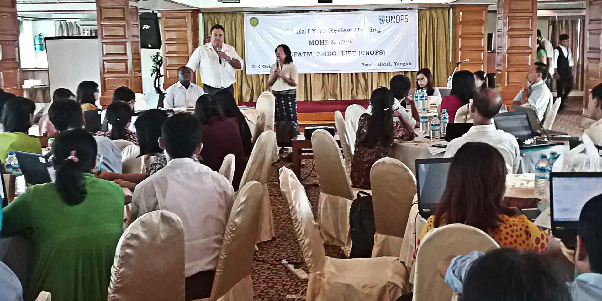 UNOPS FFAs at the half-yearly meeting in Yangon, 2017