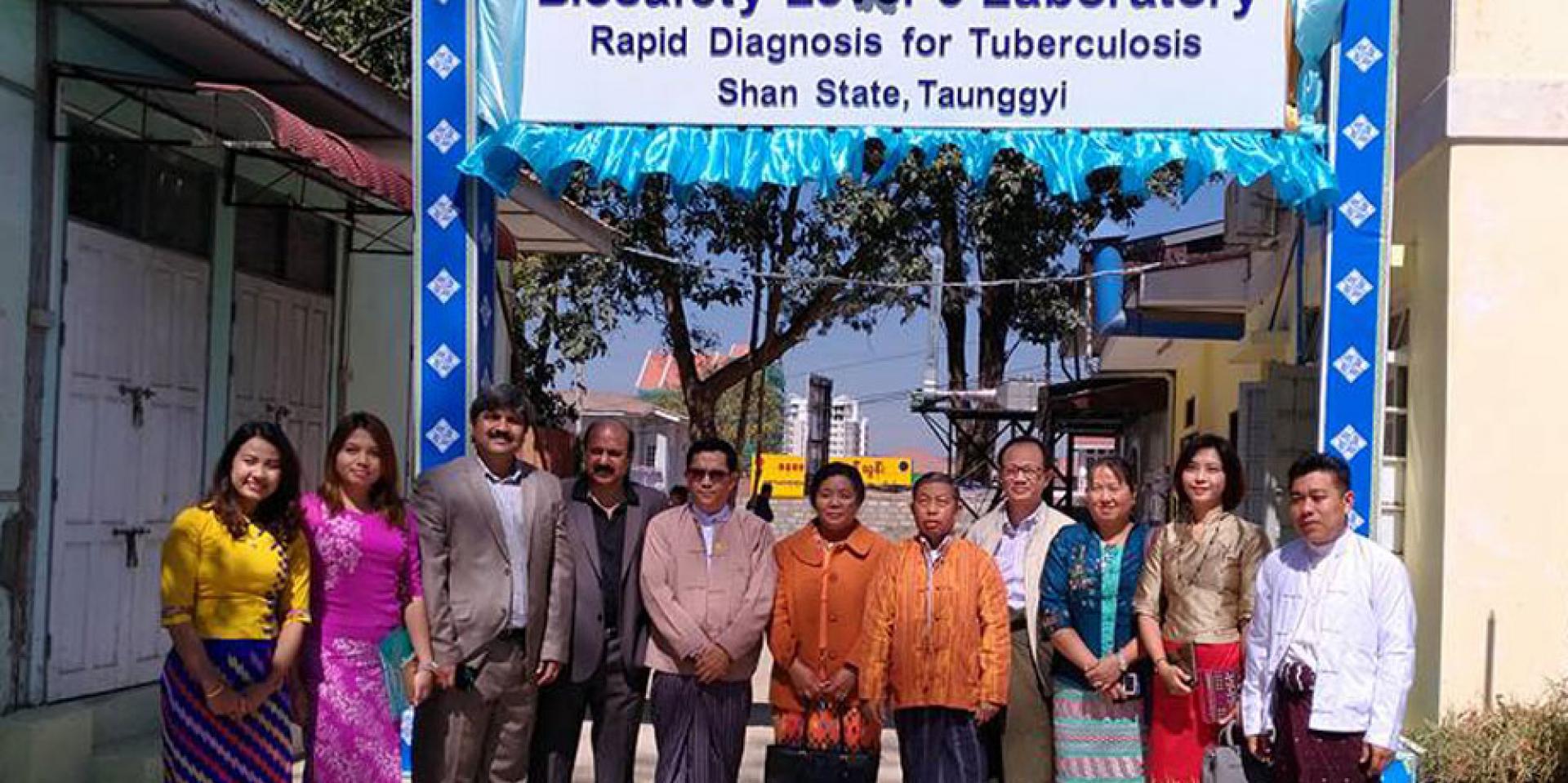 Group photo together with Dr Si Thu Aung, Programme Manager, National TB Programme