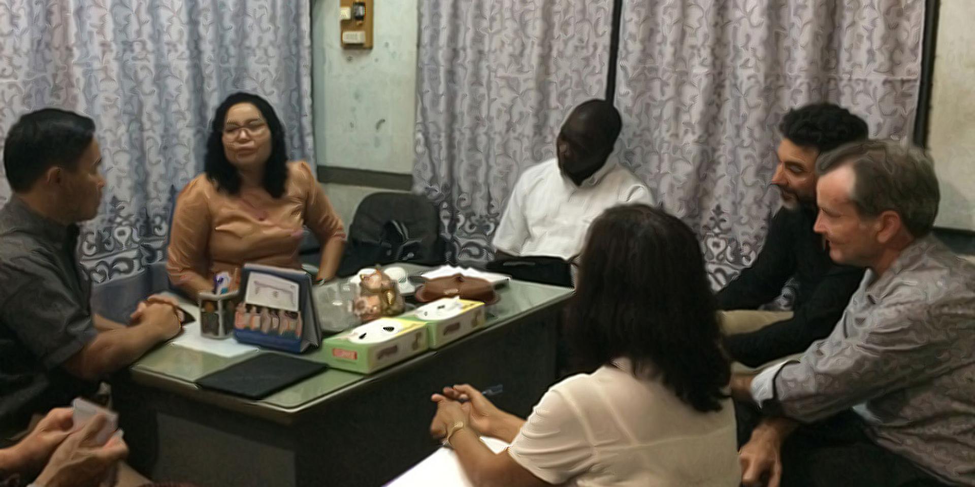 UNOPS team discussed challenges encountered in implementation with NAP Team Leader Dr Moh Moh San, Pakokku District, 2017