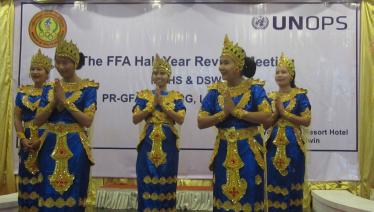UNOPS FFAs at the half-yearly meeting in Pyin Oo Lwin, 2017.