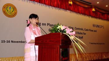 Dr Yin Thandar Lwin, Deputy Director General, Department of Public Health, Ministry of Health and Sports