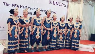 UNOPS FFAs at the half-yearly meeting in Pyin Oo Lwin, 2017