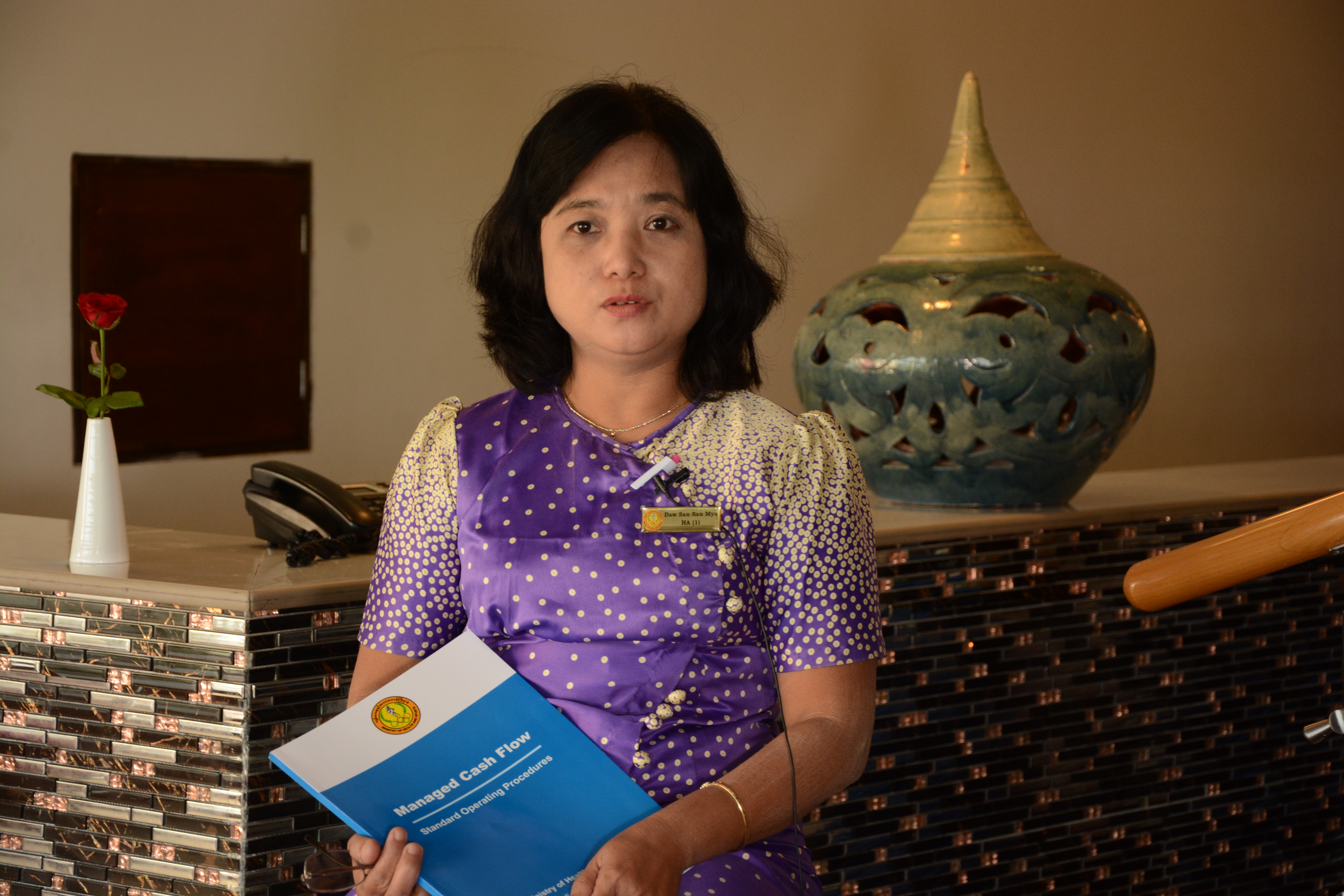 Daw San San Mya, Health Assistant (1), Thingangyun Township, Township Health Department, MOHS