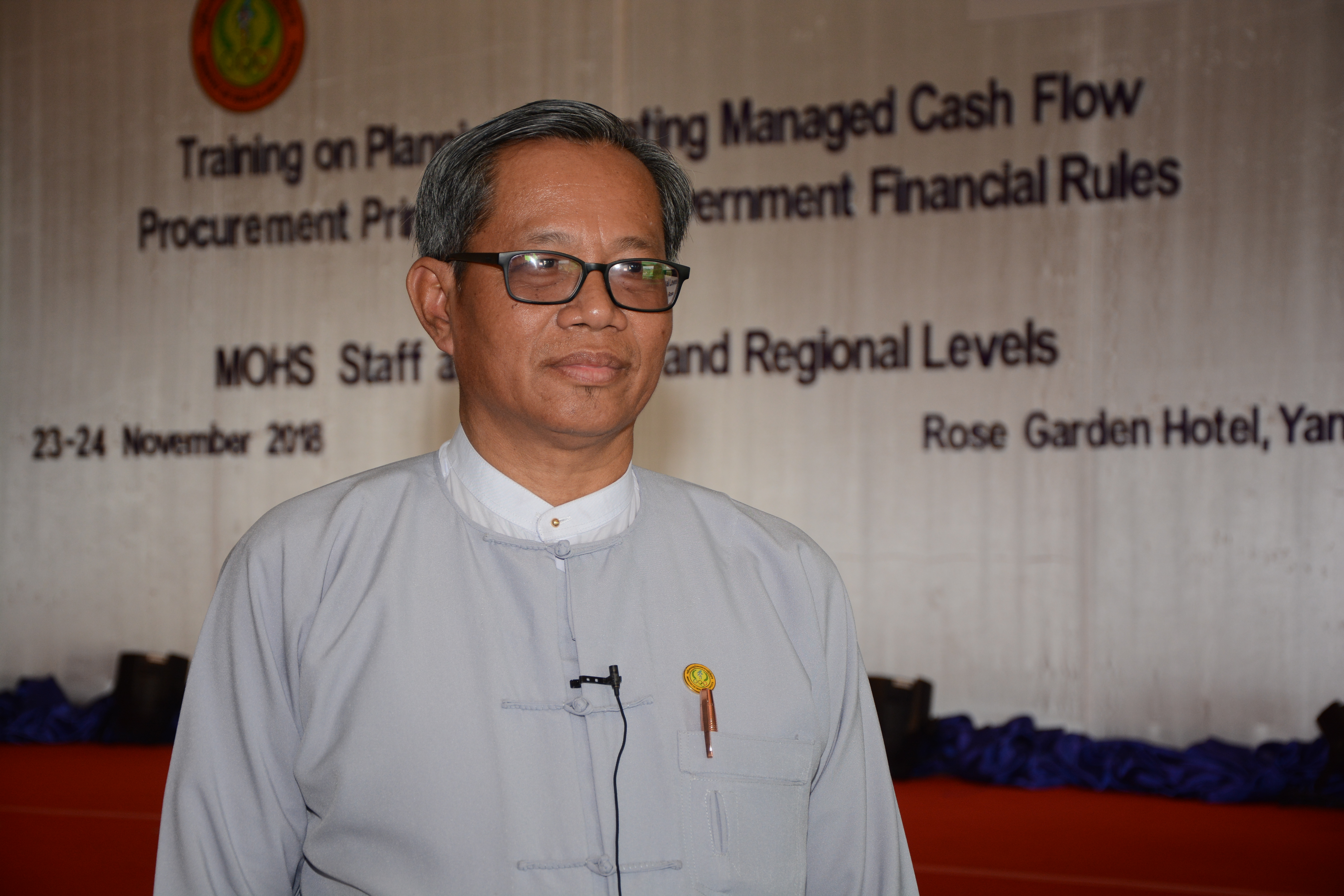 Dr Htay Lwin, Deputy Regional Public Health Director, Yangon Region Health Department, MOHS
