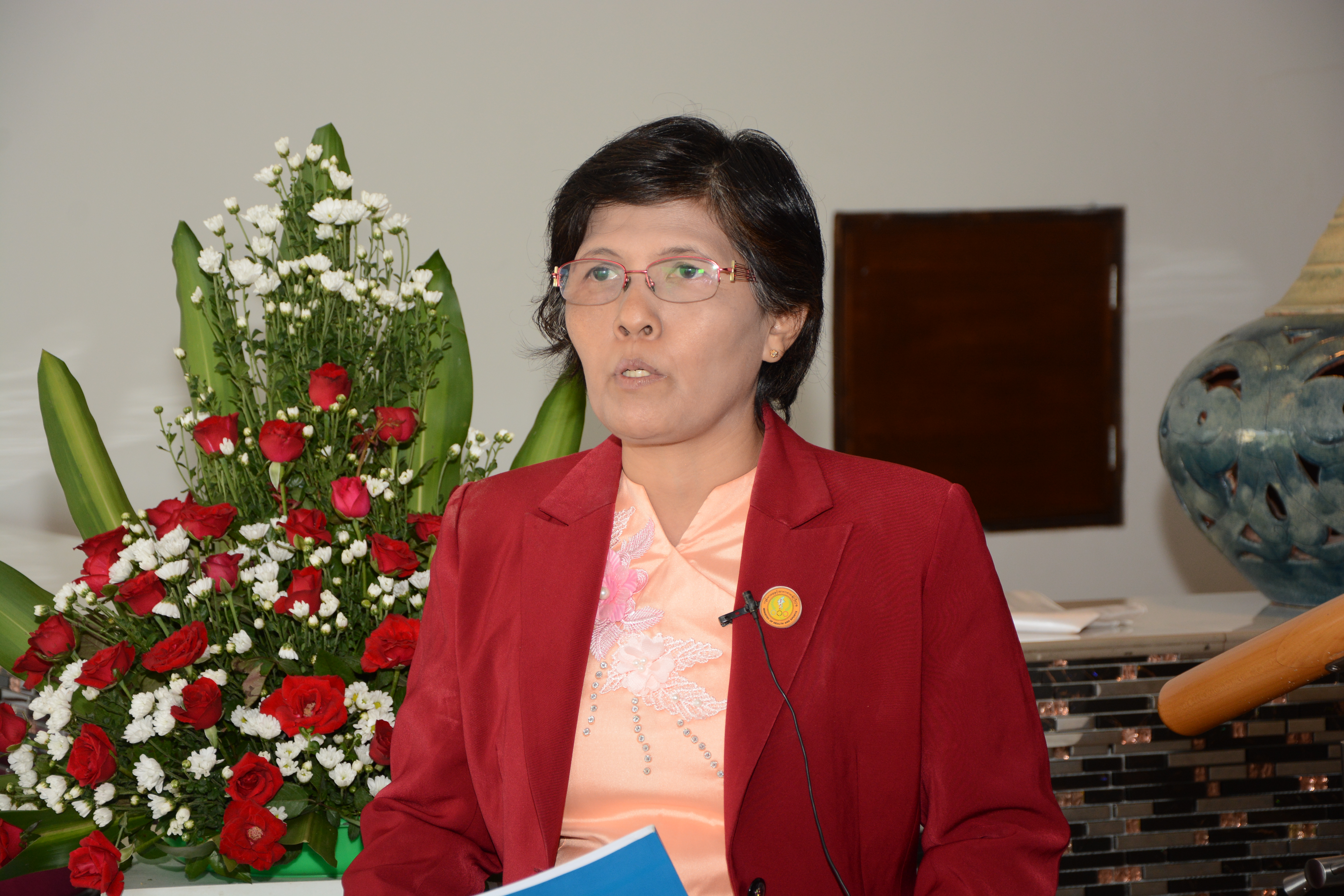 Dr Khin Nan Lon, Deputy Director, Disease Control, Yangon Region Health Department, MOHS